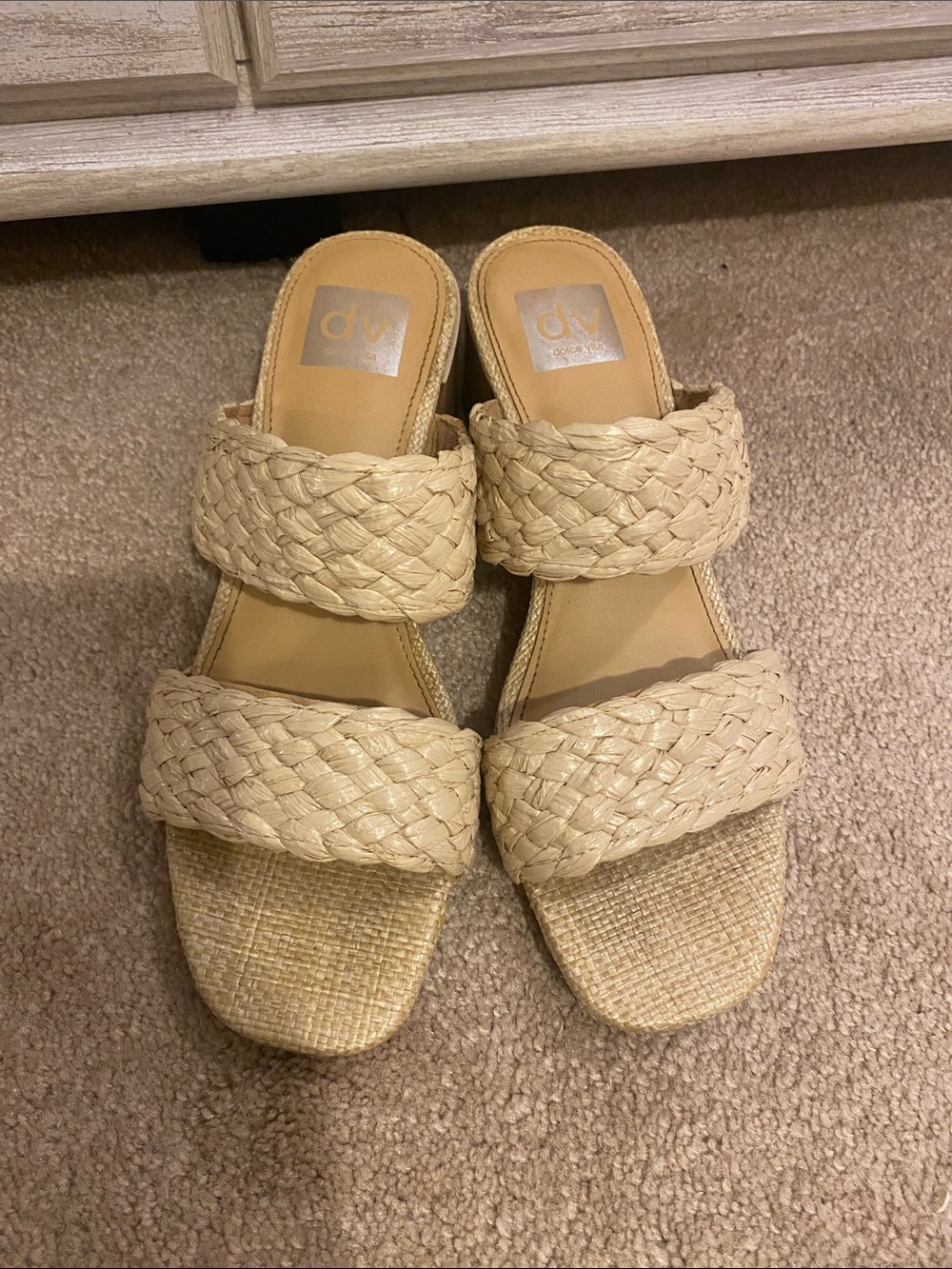 Dolce Vita Stacey Braided Block Heel Sandals